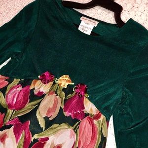 Rare Editions Girls Size 8 Formal Dress Flowers